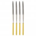 Diamond Needle Files 4 5mm X 180mm Half Round Type File Handles Hand Tool For Metal Wood Stone Marble 4pcs 