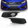 Gxywady Fog Light Frame Lamps Cover Left And Right Side Replacement For 2016-2018 Honda Civic Sedan Coupe 71103-tba-a00