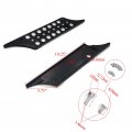 Httmt- Saddlebag Latch Cover Compatible With H-d Touring 1993-2013 Engraved Black Bubble Cnc Billet Hard Bag