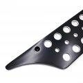 Httmt- Saddlebag Latch Cover Compatible With H-d Touring 1993-2013 Engraved Black Bubble Cnc Billet Hard Bag