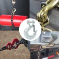 Slip Hook 5 16in Clevis Safety With Latch Trailer Winch Transport Tow Chain 0 8 In Opening 4700bs