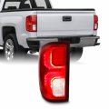 Akkon Fit 2016 2017 2018 Chevy Silverado 1500 Ltz Pickup Truck Led Tail Light Red Clear Driver Left Side Replacement 