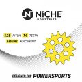 Niche Drive Sprocket Chain Combo For Honda Xr100r Crf100f Front 14 Rear 50 Tooth 428hz Standard 118 Links