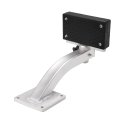 Hecasa Universal 90 Degree Adjustable Trolling Motor Bracket For Clamp-on Type Electric Motors Deck Mount Aluminum Nylon Screw 