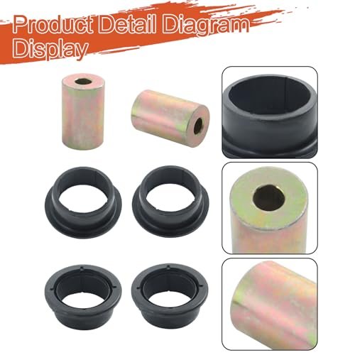 2 Pcs Rear Lower Bearing Carrier Bushing Control Replacement For Polaris Sportsman 500 Hoest 2003-2014 For