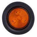 4 Pack 2 5 In Led Round Trailer Tail Lights Amber Clearance Side Marker Cab Roof Running Waterproof Surface Mount 12v 