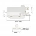 Uxcell Push Latch Touch 8pcs To Open Door Rebound Self-locking Latches For Drawer White