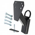 Abn Stake Pocket Tire Carrier With D-ring Rv And Travel Trailer Spare Mount For Utility Fits Wheel Lugs