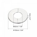 Uxcell Wall Split Flange 201 Stainless Steel Round Escutcheon Plate For 42mm Diameter Pipe 3pcs