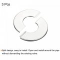 Uxcell Wall Split Flange 201 Stainless Steel Round Escutcheon Plate For 42mm Diameter Pipe 3pcs