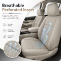 Driver Side Bottom Replacement Seat Cover Tan Perforated Microfiber Leather For Jeep Grand Cherokee 2011 2016 And Dodge Durango