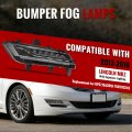 Hecasa Right Fog Light For 2013-2016 Lincoin Mkz With Signatureing Daytime Running Lamp Front Bumper Light Clear Lens Passenger