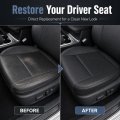 Perforated Seat Covers For Subaru Outback Legacy 2015 To 2019 4 Piece Front Set Slate Black Microfiber Leather Fits Heated