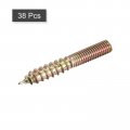 Uxcell M5x25mm Hanger Bolts 38pcs Double Ended Thread Dowel Screws For Wood Furniture Connecting