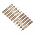 Uxcell M5x25mm Hanger Bolts 38pcs Double Ended Thread Dowel Screws For Wood Furniture Connecting