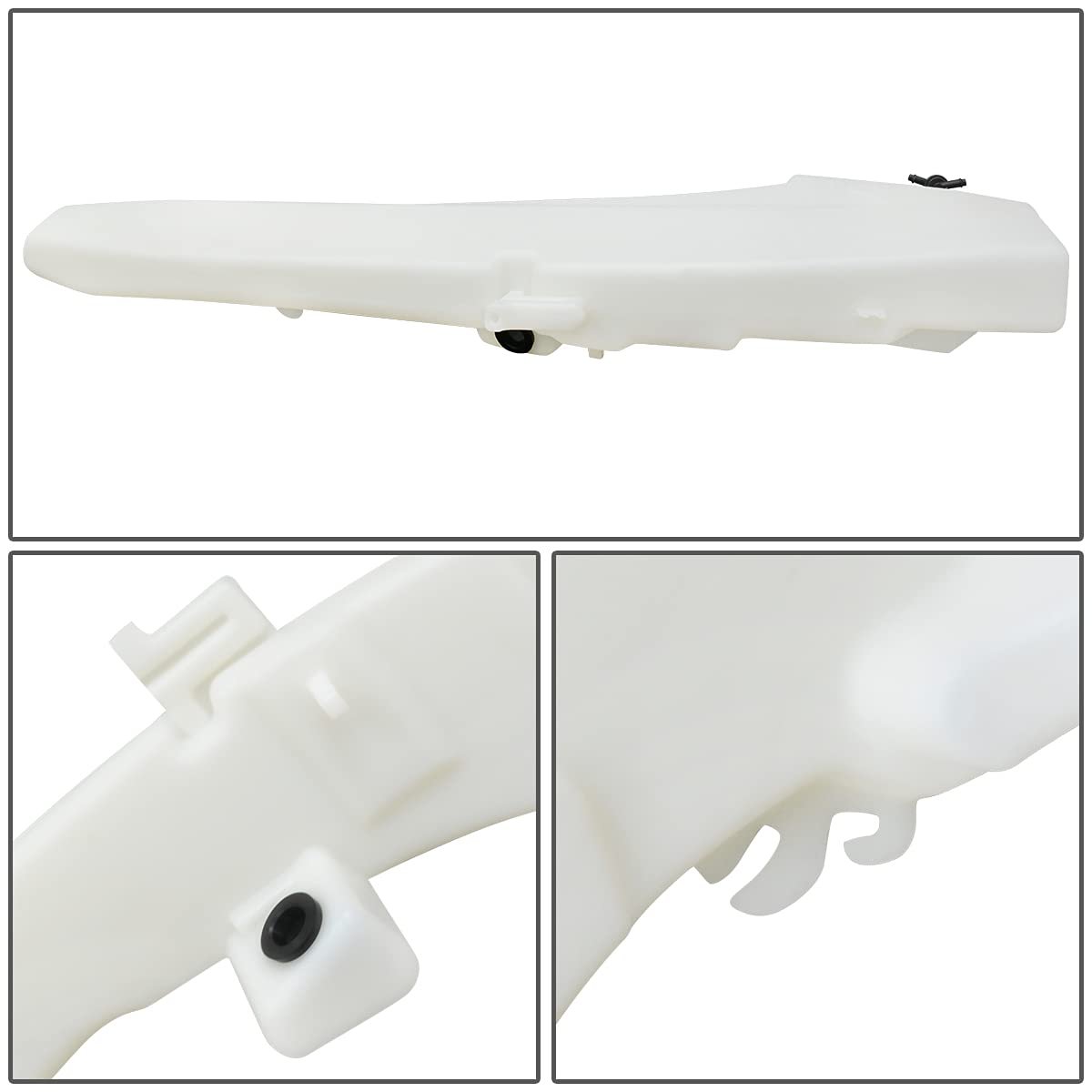 Windshield Washer Reservoir Tank With Cap And Pump For Ford Focus Sedan 2000 To 2004 White Abs Plastic Replacement Part