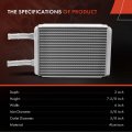 A-premium Rear Hvac Heater Core Compatible With Ford E-150 E-250 E-250 E-350 Econoline Club Wagon E-350 E-450 E-550 Super Duty