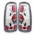 Uframe Chrome Housing Altezza Taillight Lamp Compatible With 99-06 Chevy Chevrolet Silverado 99-03 Gmc Sierra