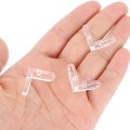 20 Set Acrylic Corner Bracket L-shaped Connector Joint Hanger Brace Brackets Transparent W Sticker For Diy Display Box 