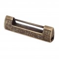 Chinese Antique Lock R Spacing 9cm 3 5in Pattern Brush Horizontal Padlock For Gift Boxes Cabinets Family