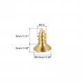 Uxcell Brass Wood Screws M3 5x8mm Phillips Flat Head Self Tapping Connector For Door Cabinet Wooden Furniture 25pcs