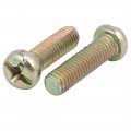 Uxcell M5x17mm Metal Phillips Head Left Hand Thread Screw For Cutting Machine 4pcs