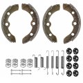 Caltric 2x Brake Shoe And Spring Kit Compatible With Club Car Gas Electric 1995-up Ds Precedent