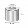 Uxcell 20pcs Aluminum Spacer 5mm Bore 10mm Od 9 Length Screw Standoff Bushing Plain Finish Round For M5 Screws Bolts And Rods