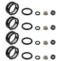 4 Sets Filters Seals O-rings Pintle Caps Replacement Side Feed Fuel Injector Kit Fit For Nissan 300zx 1994 1995 1996