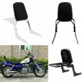 Chrome Passenger Backrest Sissy Bar With Luggage Rack And Pad Fit For Honda Rebel 250 Cmx250 Cmx250c Ca250 Silver