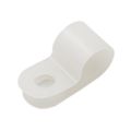 Baomain R-type Cable Clamp 1 4 Inch White 100 Pack