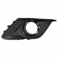 Non Chrome Ring Ma1038128 Front Fog Light Bezel Compatible With Mazda 3 2014-2016 Driver Left Side Smooth Black