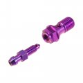 Uxcell Titanium Alloy M10x1 25 Motorcycle Brake Master Cylinder Screw M10 Thread Single Nipples Fittings Adapter Purple