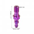 Uxcell Titanium Alloy M10x1 25 Motorcycle Brake Master Cylinder Screw M10 Thread Single Nipples Fittings Adapter Purple
