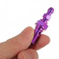 Uxcell Titanium Alloy M10x1 25 Motorcycle Brake Master Cylinder Screw M10 Thread Single Nipples Fittings Adapter Purple