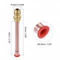 Uxcell Brass Pipe Fitting 1 4 Sae Flare Connector Male Thread Adapter With Copper Tube For Air Conditioner Hvac System Pack Of