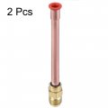 Uxcell Brass Pipe Fitting 1 4 Sae Flare Connector Male Thread Adapter With Copper Tube For Air Conditioner Hvac System Pack Of