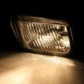 Auto Dynasty Front Bumper Black Mesh Style Grille Bundle With Pair Of Smoke Lens Driving Fog Lamps Lights Compatible Honda