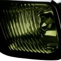 Auto Dynasty Front Bumper Black Mesh Style Grille Bundle With Pair Of Smoke Lens Driving Fog Lamps Lights Compatible Honda