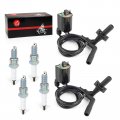 Moto1988 Ignition Coil Pack Spark Plug Cap For Honda Vt1100 Shadow Spirit Aero Ace Sabre 1100 1987-2007