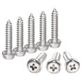 Phillips Hex Washer Self Tapping Screws M5 X 25mm 304 Stainless Steel Flange Sheet Metal Screw 10pcs 