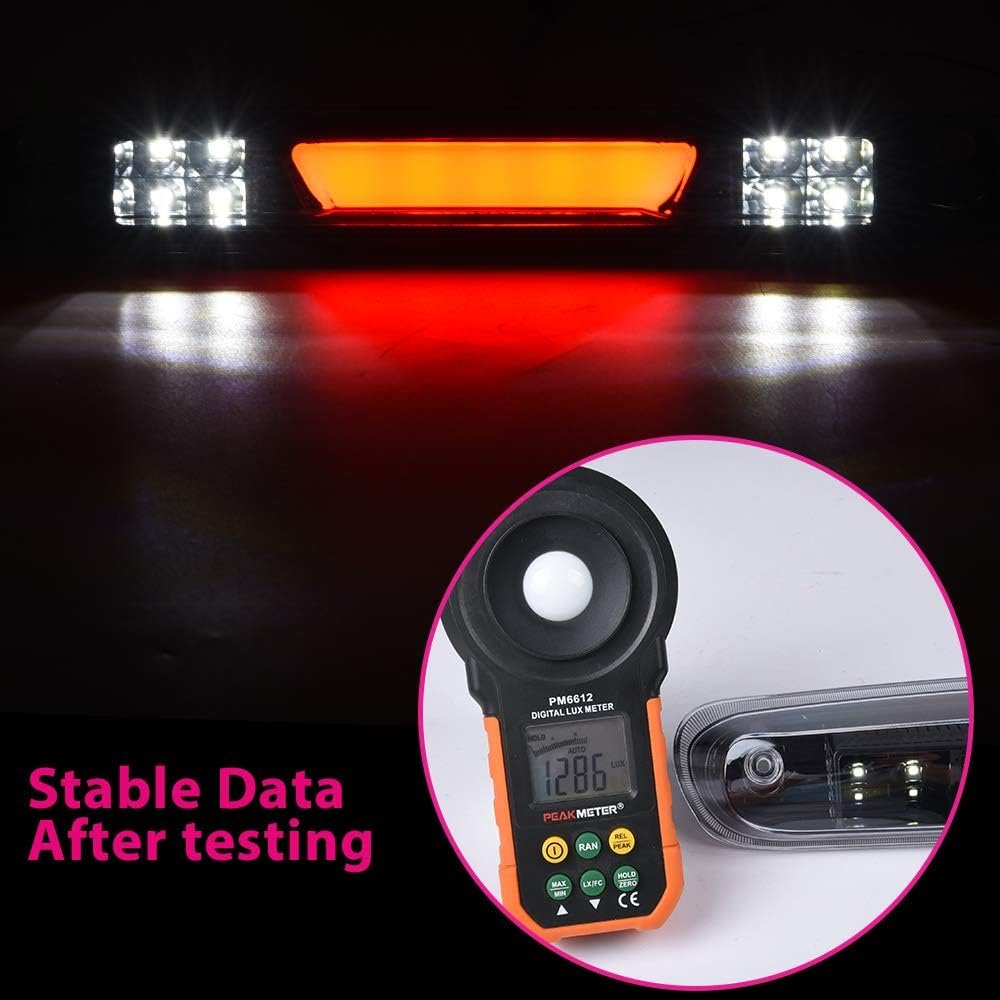 Led 3rd Brake Light For Chevy Silverado 2007 2014 Gmc Sierra Hummer H3t 2009 2010 High Mount Stop Parking Lamp Clear Lens Black