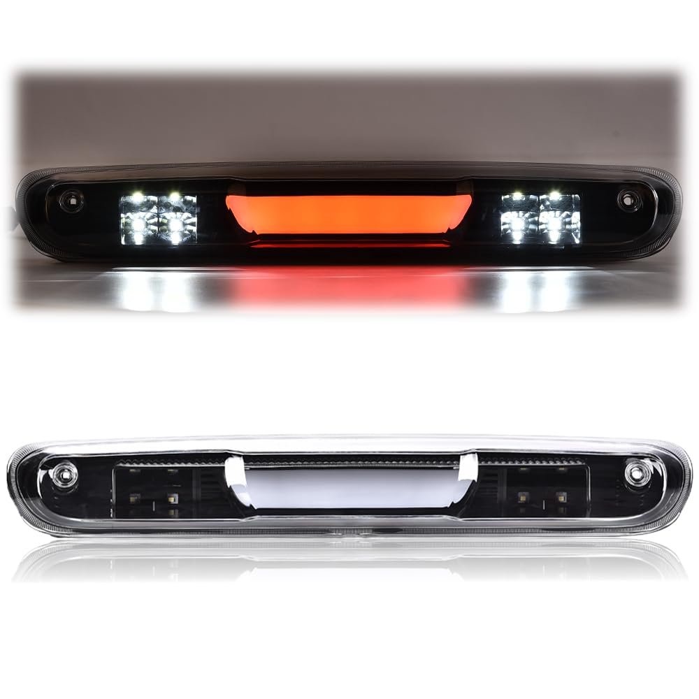 Led 3rd Brake Light For Chevy Silverado 2007 2014 Gmc Sierra Hummer H3t 2009 2010 High Mount Stop Parking Lamp Clear Lens Black