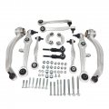 12pcs Suspension Kit Front Lower Forward Control Arms Outer Tie Rods Sway Bar Links For Audi A4 A6 1998-2001 Vw 1998-2002 