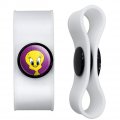 Graphics More Looney Tunes Tweety Bird Headphone Earbud Cord Wrap Charging Cable Manager Wire Organizer Set Of 2 White 