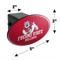 Fresno State Bulldog Oval Tow Hitch Cover Trailer Plug Insert 2