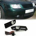 Topteng Front Bumper Grille Grill With Driving Fog Lamp Light For Vw Jetta Bora Mk4 Tdi 1999-2004