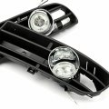 Topteng Front Bumper Grille Grill With Driving Fog Lamp Light For Vw Jetta Bora Mk4 Tdi 1999-2004