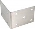 Hwmate Stainless Steel Right Angle Braces Corner Bracket For Furniture 10 Holes Hardware Accessory Pack Of 12