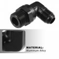 X Autohaux 90 Degree 10an Flare To 12an Orb Port Male Fuel Pump Rail Adapter Swivel Fitting Adapters With O Ring For Car